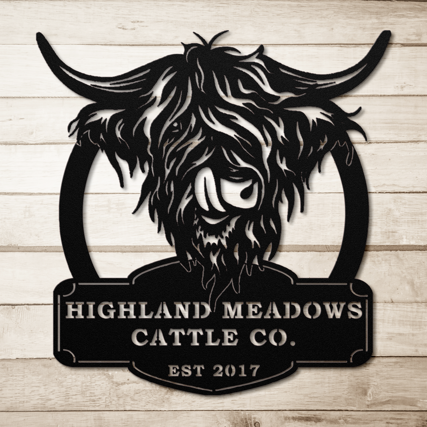 Custom Highland Cow Sign