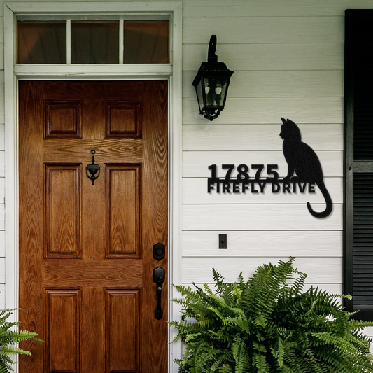 Cat Address Sign