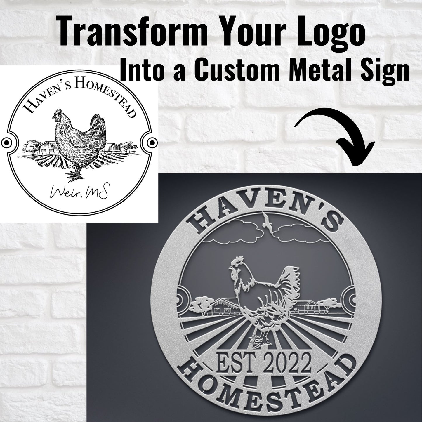 Custom Logo Sign